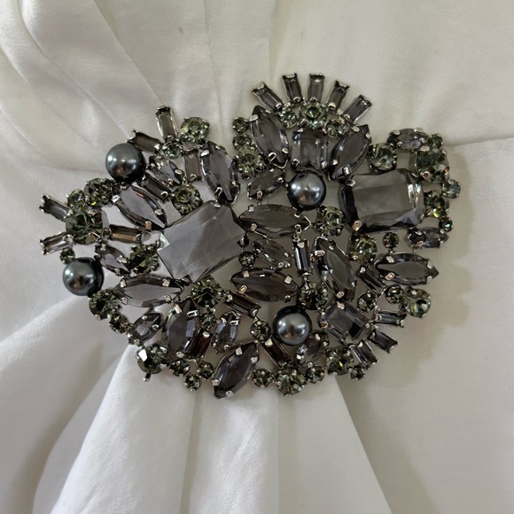 NWT BCBGMAXAZRIA STRAPLESS ISLA WHITE DRESS - Picture 5 of 10